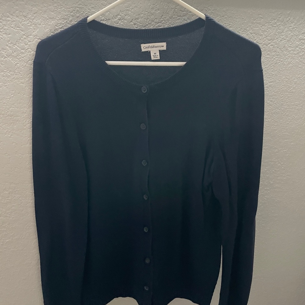 Croft & Barrow Women's Navy Sweater
